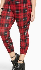 Torrid Size 2 Plaid Pixie Ponte Slim Fix Pants